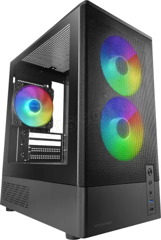 Photo de Boitier Mini Tour Micro ATX Mars Gaming MC-Onyx avec panneaux vitrés (Noir)