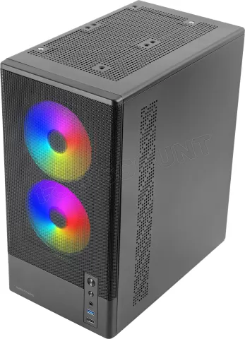 Photo de Boitier Mini Tour Micro ATX Mars Gaming MC-Onyx avec panneaux vitrés (Noir)