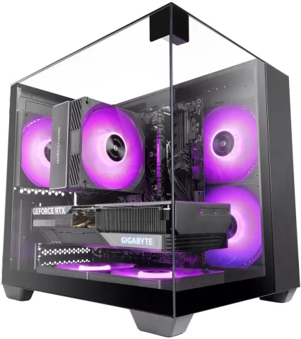 Photo de Boitier Mini Tour Micro ATX Mars Gaming MC-VISIONM avec panneaux vitrés (Noir)
