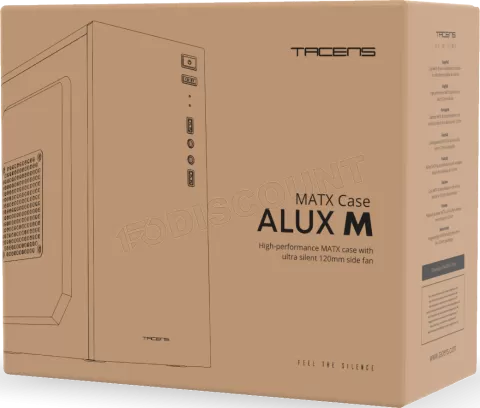 Photo de Boitier Mini Tour Micro-ATX Tacens AluxM (Noir)