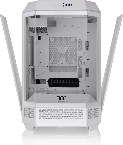 Photo de Boitier Mini Tour Micro ATX Thermaltake The Tower 300 avec panneaux vitrés (Blanc)