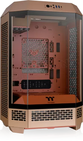 Photo de Boitier Mini Tour Micro ATX Thermaltake The Tower 300 avec panneaux vitrés (Marron)