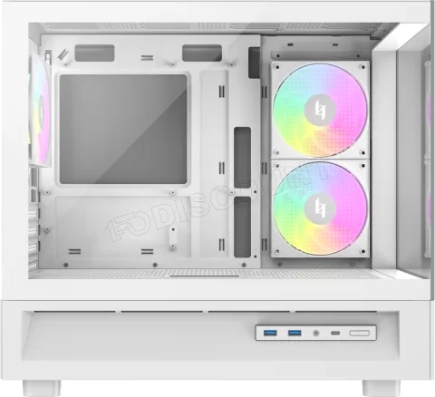 Photo de Boitier Mini Tour Micro ATX Xeron Nex C31 RGB  avec panneaux vitrés (Blanc)