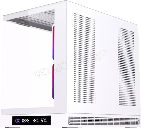 Photo de Boitier Mini Tour Micro ATX Xigmatek Cloud M Digital avec panneaux vitrés (Blanc)