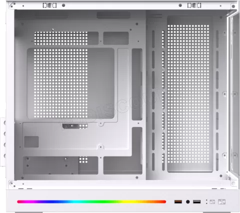 Photo de Boitier Mini Tour Micro ATX Xigmatek Cloud M Digital avec panneaux vitrés (Blanc)