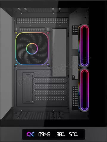 Photo de Boitier Mini Tour Micro ATX Xigmatek Cloud M Digital avec panneaux vitrés (Noir)
