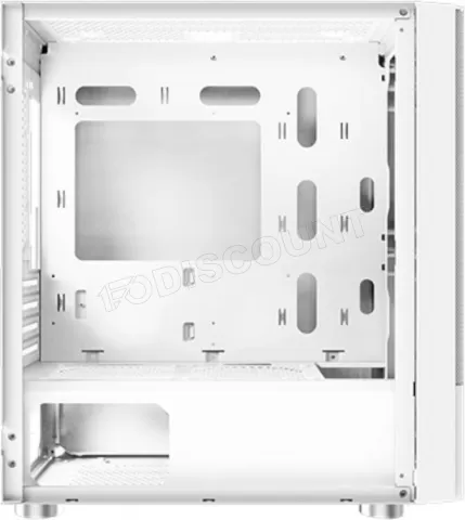 Photo de Boitier Mini Tour Micro ATX Xigmatek Oreo RGB avec panneau vitré (Blanc)