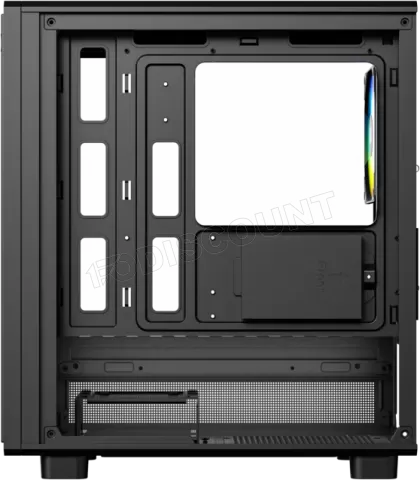 Photo de Boitier Mini Tour Micro ATX XYZ Atom RGB avec panneau vitré (Noir)