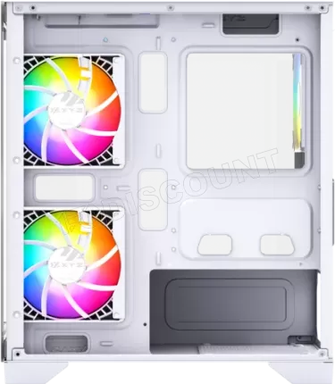 Photo de Boitier Mini Tour Micro ATX XYZ Titanium View Lite RGB avec panneaux vitrés (Blanc)