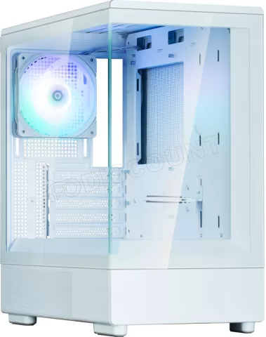 Photo de Boitier Mini Tour Micro ATX Zalman P10 RGB avec panneaux vitrés (Blanc)