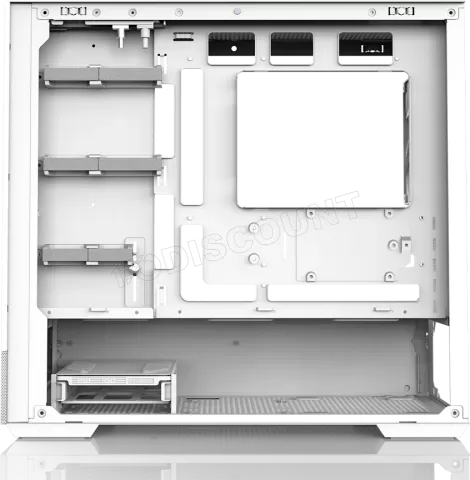 Photo de Boitier Mini Tour Micro ATX Zalman P30 Air RGB avec panneaux vitrés (Blanc)