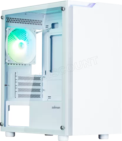 Photo de Boitier Mini Tour Micro ATX Zalman T4 Plus avec panneau vitré (Blanc)