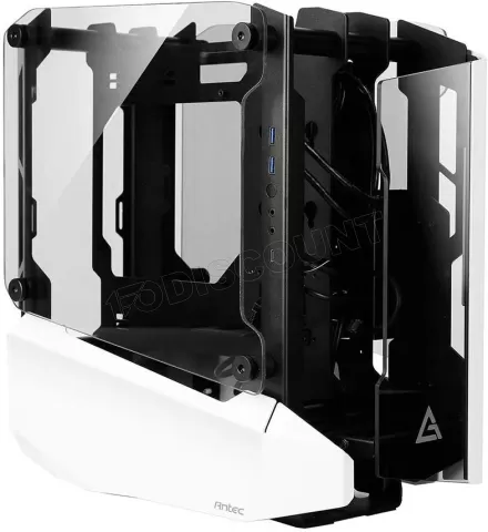 Photo de Boitier Mini Tour Mini-ITX Antec Striker avec panneaux vitrés (Blanc)