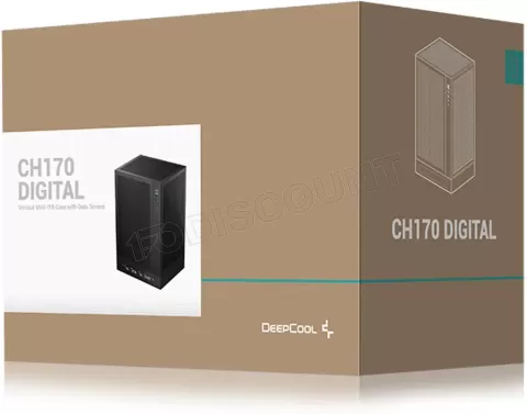 Photo de Boitier Mini Tour Mini ITX DeepCool CH170 Digital (Noir)