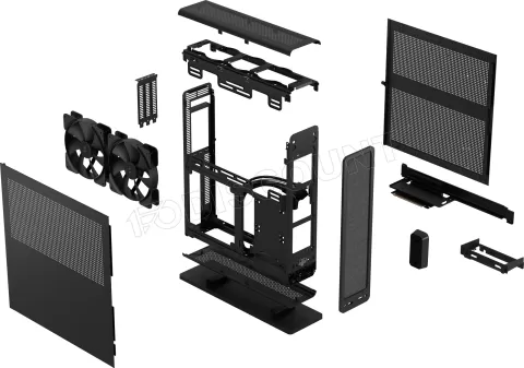 Photo de Boitier Mini Tour Mini ITX Fractal Design Ridge (Noir)