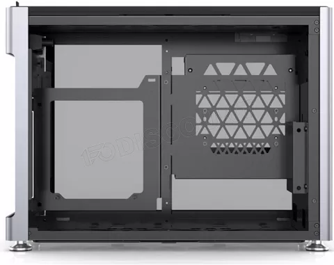 Photo de Boitier Mini Tour Mini ITX Jonsplus i100 Pro avec panneaux vitrés (Argent)