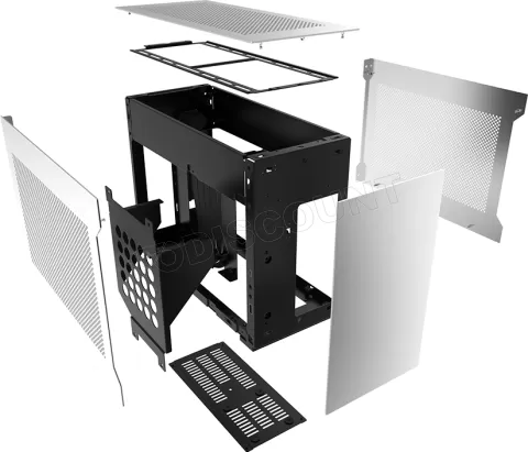 Photo de Boitier Mini Tour Mini ITX Lian-Li A4-H2O PCIe 5.0 (Argent)