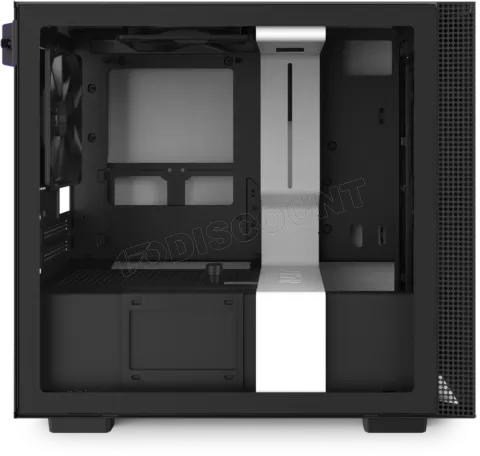 Photo de Boitier Mini Tour Mini ITX NZXT H210 avec panneau vitré (Noir/Blanc)
