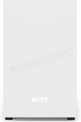 Photo de Boitier Mini Tour Mini ITX NZXT H210i RGB avec panneau vitré (Noir/Blanc)