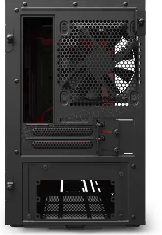 Photo de Boitier Mini Tour Mini ITX NZXT H210i RGB avec panneau vitré (Noir/Rouge)