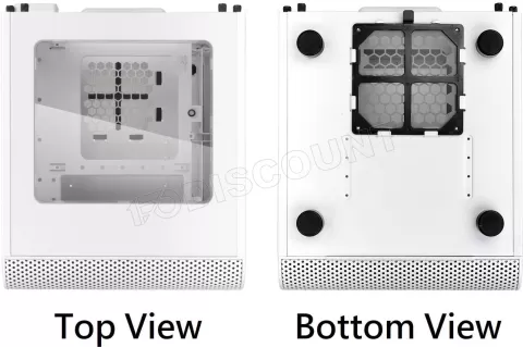 Photo de Boitier Mini Tour Mini ITX Thermaltake Core V1 avec panneau vitré (Blanc)