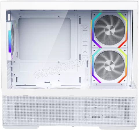 Photo de Boitier Moyen Tour ATX 1stPlayer CV6 RGB avec panneaux vitrés (Blanc)