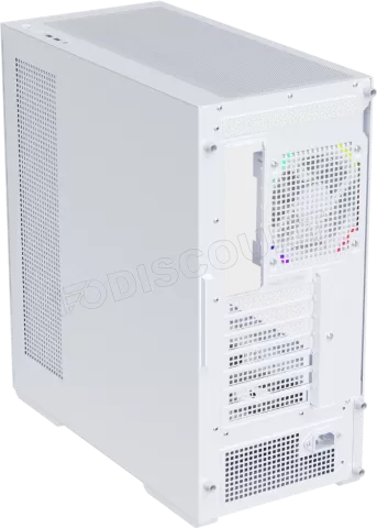 Photo de Boitier Moyen Tour ATX 1stPlayer CV7 RGB avec panneaux vitrés (Blanc)