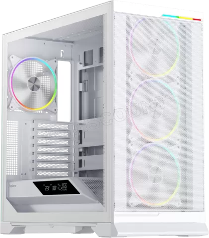 Photo de Boitier Moyen Tour ATX 1stPlayer GP8 RGB avec panneau vitré (Blanc)