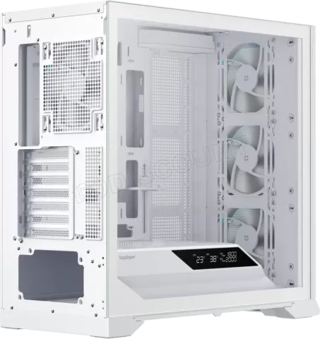 Photo de Boitier Moyen Tour ATX 1stPlayer GP9 RGB avec panneau vitré (Blanc)