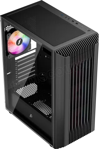Photo de Boitier Moyen Tour ATX 1stPlayer H6 RGB avec panneau vitré (Noir)