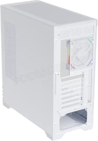 Photo de Boitier Moyen Tour ATX 1stPlayer MC8 RGB avec panneaux vitrés (Blanc)