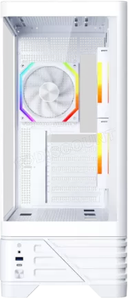 Photo de Boitier Moyen Tour ATX 1stPlayer MC8 RGB avec panneaux vitrés (Blanc)