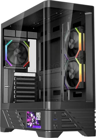 Photo de Boitier Moyen Tour ATX 1stPlayer MC8 RGB avec panneaux vitrés (Noir)