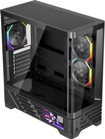Photo de Boitier Moyen Tour ATX 1stPlayer MC8 RGB avec panneaux vitrés (Noir)