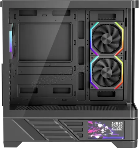 Photo de Boitier Moyen Tour ATX 1stPlayer MC8 RGB avec panneaux vitrés (Noir)