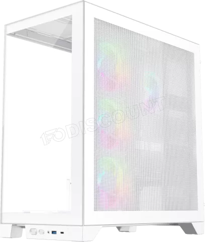 Photo de Boitier Moyen Tour ATX 1stPlayer Mi8 RGB avec panneaux vitrés (Blanc)