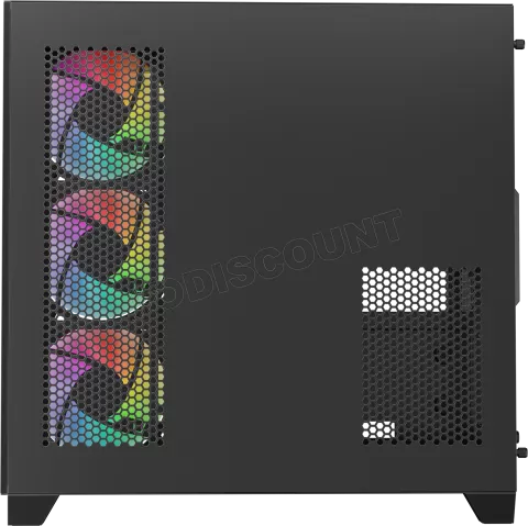 Photo de Boitier Moyen Tour ATX 1stPlayer MV8-TP RGB  avec panneaux vitrés (Noir)