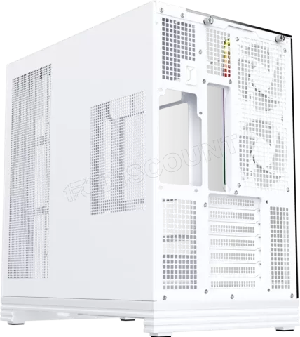 Photo de Boitier Moyen Tour ATX 1stPlayer OV8S RGB avec panneaux vitrés (Blanc)