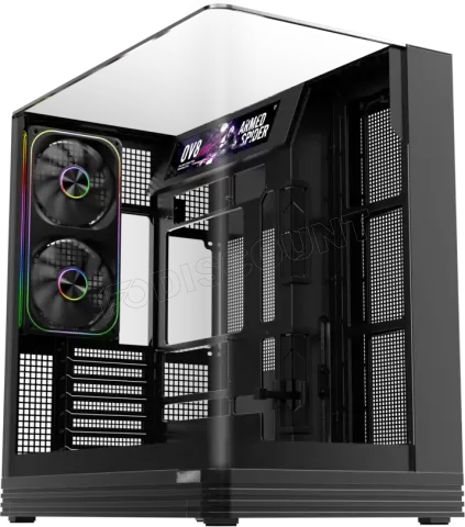 Photo de Boitier Moyen Tour ATX 1stPlayer OV8S RGB avec panneaux vitrés (Noir)