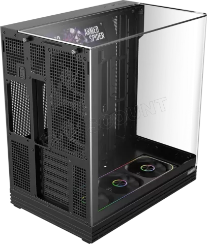 Photo de Boitier Moyen Tour ATX 1stPlayer OV8S RGB avec panneaux vitrés (Noir)