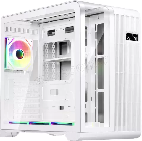Photo de Boitier Moyen Tour ATX 1stPlayer RT7 RGB avec panneaux vitrés (Blanc)