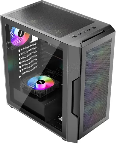 Photo de Boitier Moyen Tour ATX 1stPlayer Trilobite T7-P RGB avec panneau vitré (Noir)