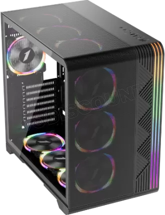 Photo de Boitier Moyen Tour ATX 1stPlayer VT7 RGB avec panneau vitré (Noir)