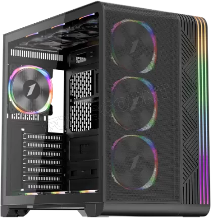 Photo de Boitier Moyen Tour ATX 1stPlayer VT7 RGB avec panneau vitré (Noir)