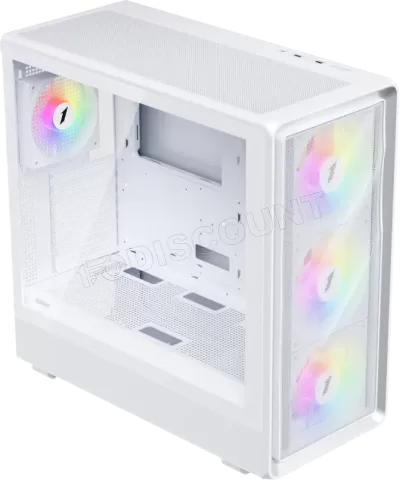 Photo de Boitier Moyen Tour ATX 1stPlayer WA8 RGB avec panneau vitré (Blanc)