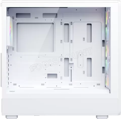Photo de Boitier Moyen Tour ATX 1stPlayer WA8 RGB avec panneau vitré (Blanc)