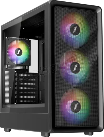Photo de Boitier Moyen Tour ATX 1stPlayer WA8 RGB avec panneau vitré (Noir)