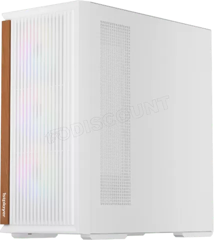 Photo de Boitier Moyen Tour ATX 1stPlayer WD7 RGB avec panneau vitré (Blanc)