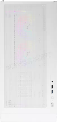 Photo de Boitier Moyen Tour ATX 1stPlayer WD7 RGB avec panneau vitré (Blanc)