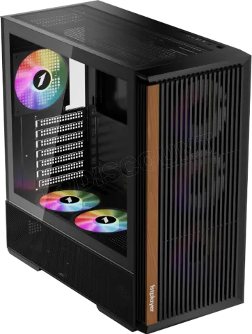 Photo de Boitier Moyen Tour ATX 1stPlayer WD7 RGB avec panneau vitré (Noir)